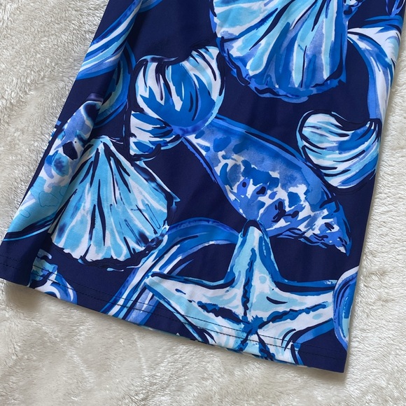 Aryeh printed wide leg pants Navy/sky - Picture 5 of 9